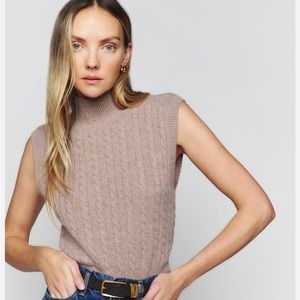 Reformation Xenia Cashmere Sweater Vest